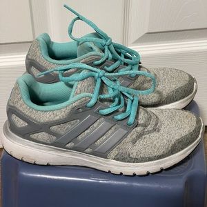 Adidas cloudfoam‎ sneakers seam foam green and gray size 6.5